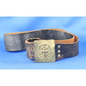 Genuine Spanish Civil War Leather Buckle Belt