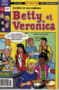 Archie et ses copines Betty et Veronica #218 French Comic Book 1989