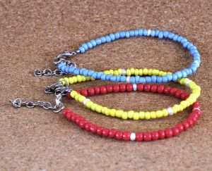 Stackable Beaded Bracelets with Irregular Pearls Lot of 3