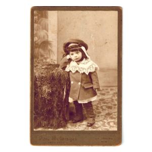 Antique Photo Little Girl circa 1900