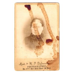 Antique Cabinet Card Portrait of Woman circa 1900