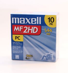 3.5" Floppy Disks Maxell MF 2HD 1.44 MB 10pk