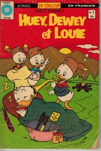 Walt Disney Huey Dewey et Louie #7 French Comic Book 1980