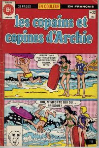 Les Copains et Copines D'Archie #22 Comic Book 1982