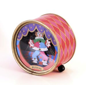 Vintage IKECHO Dancing Clown Music Box