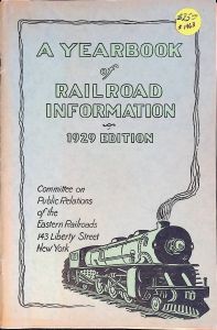 A Yearbook of Railroad Information 1929 Edition
