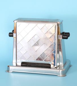 Vintage Chrome Metal Toaster Model 202